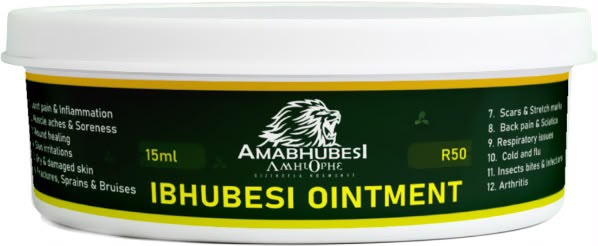 Ibhubesi Ointment 15ml container
